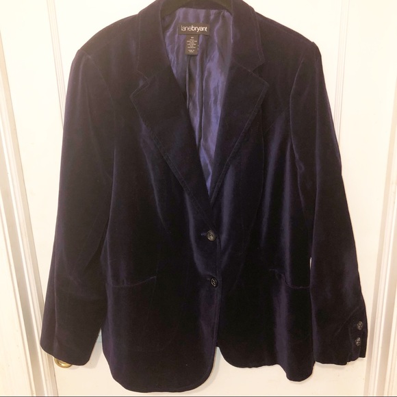 Lane Bryant Jackets & Blazers - Lane Bryant Purple Velvet Blazer Size 20